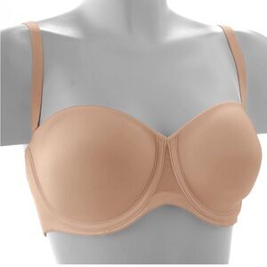 Maidenform 07130 Underwire Lined Pure Genius Strapless Bra Beige 36 C